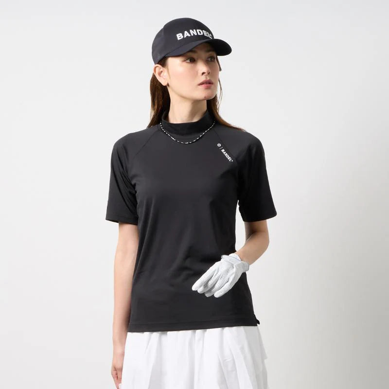 BANDEL GOLF ウィメンズ ヒートパンチングモックネック ブラック
