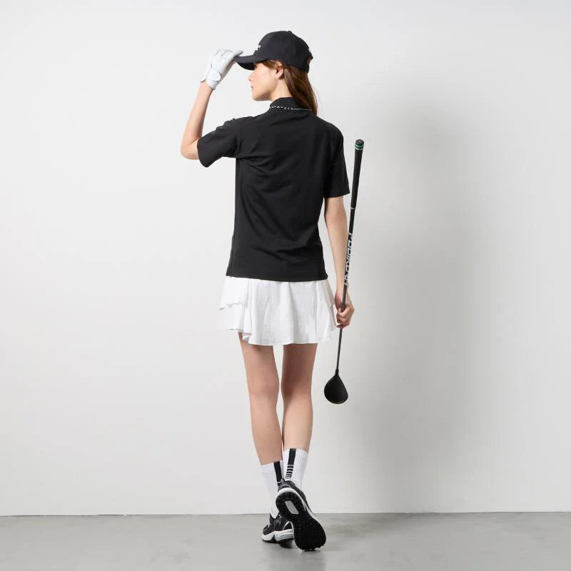 BANDEL GOLF ウィメンズ ヒートパンチングモックネック ブラック