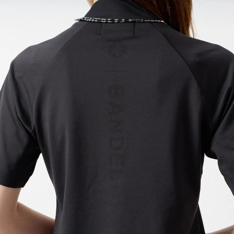 BANDEL GOLF ウィメンズ ヒートパンチングモックネック ブラック