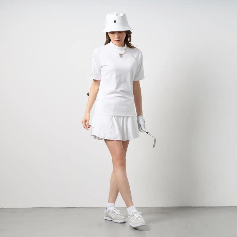BANDEL GOLF ウィメンズ ヒートパンチングモックネック ホワイト