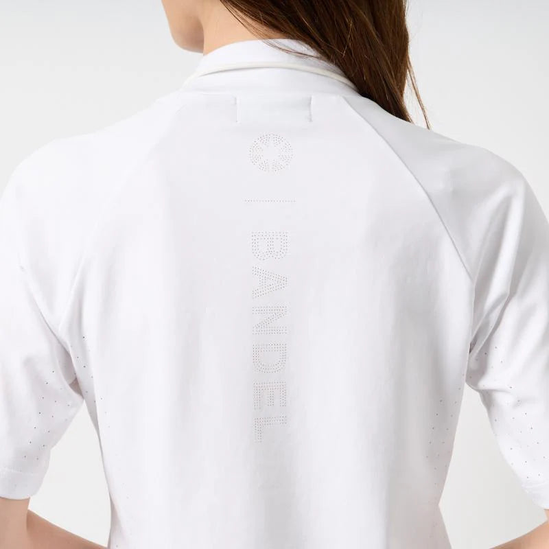 BANDEL GOLF ウィメンズ ヒートパンチングモックネック ホワイト