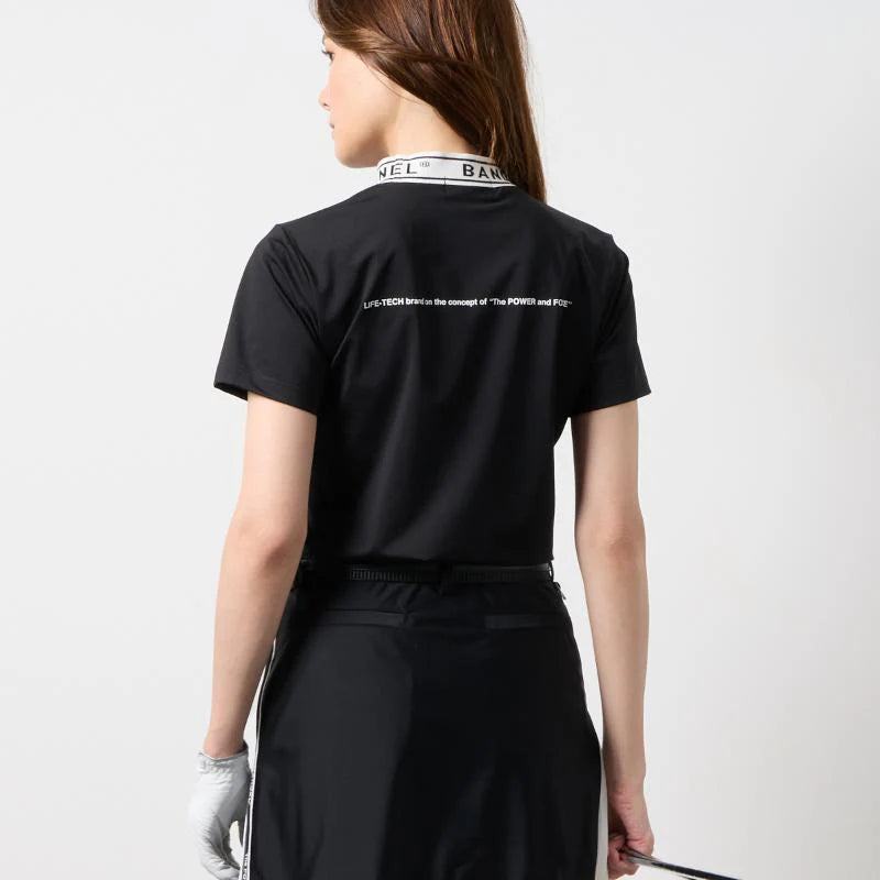 BANDEL GOLF ウィメンズ ジャガードモックネック BLACK