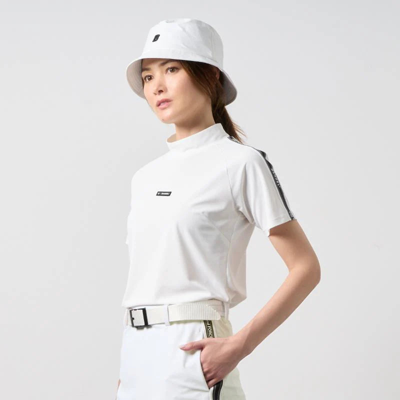 BANDEL GOLF ウィメンズ コンセプトノーツテーピングモックネック WHITE