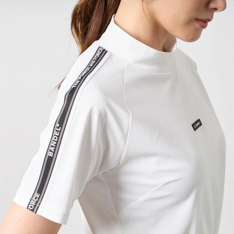 BANDEL GOLF ウィメンズ コンセプトノーツテーピングモックネック WHITE