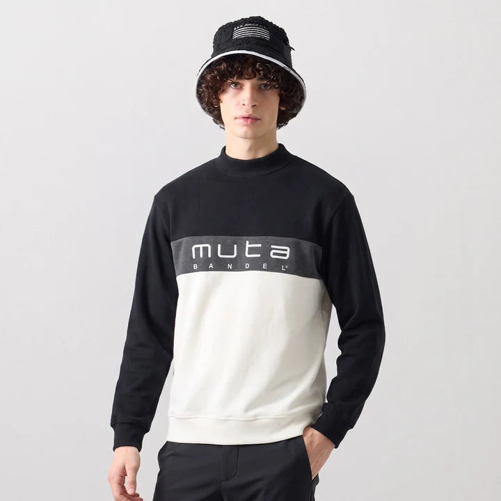 BANDEL×muta ライトニット モックネックプルオーバー