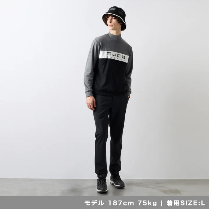 BANDEL×muta ライトニット モックネックプルオーバー