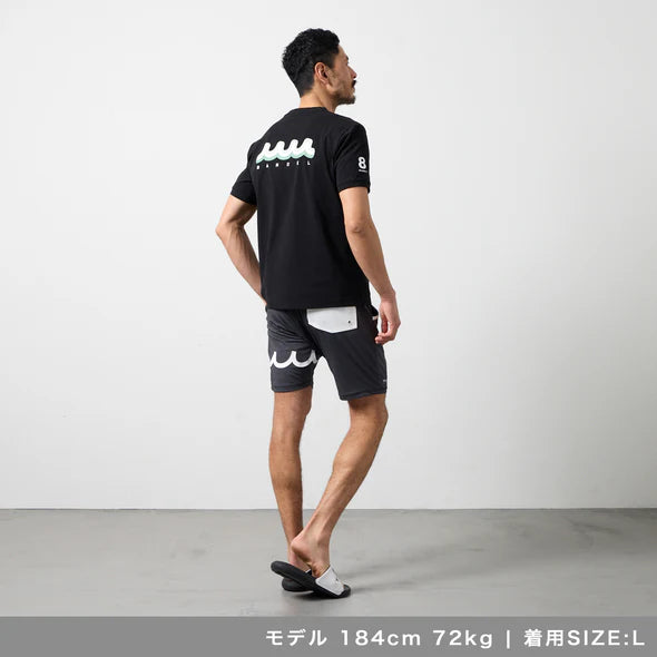BANDEL×muta コラボレーションバックロゴTシャツ