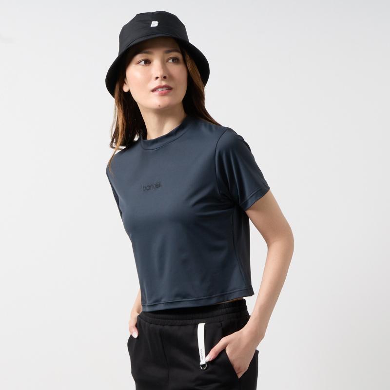 BANDEL GOLF バンデルゴルフ ウィメンズ クロップドTシャツ BNS-W6SCPTS ブラック