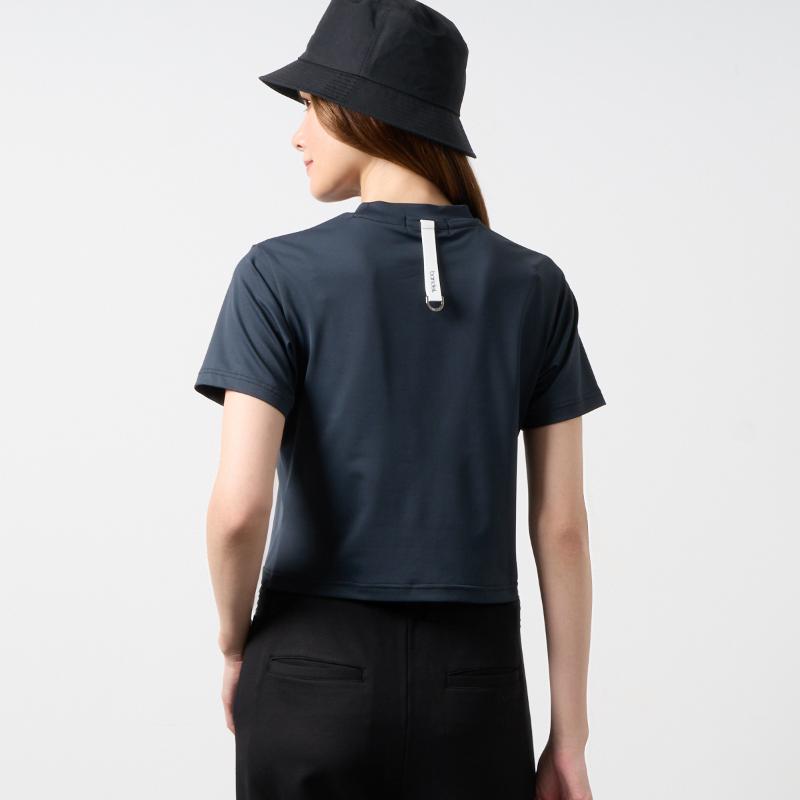 BANDEL GOLF バンデルゴルフ ウィメンズ クロップドTシャツ BNS-W6SCPTS ブラック