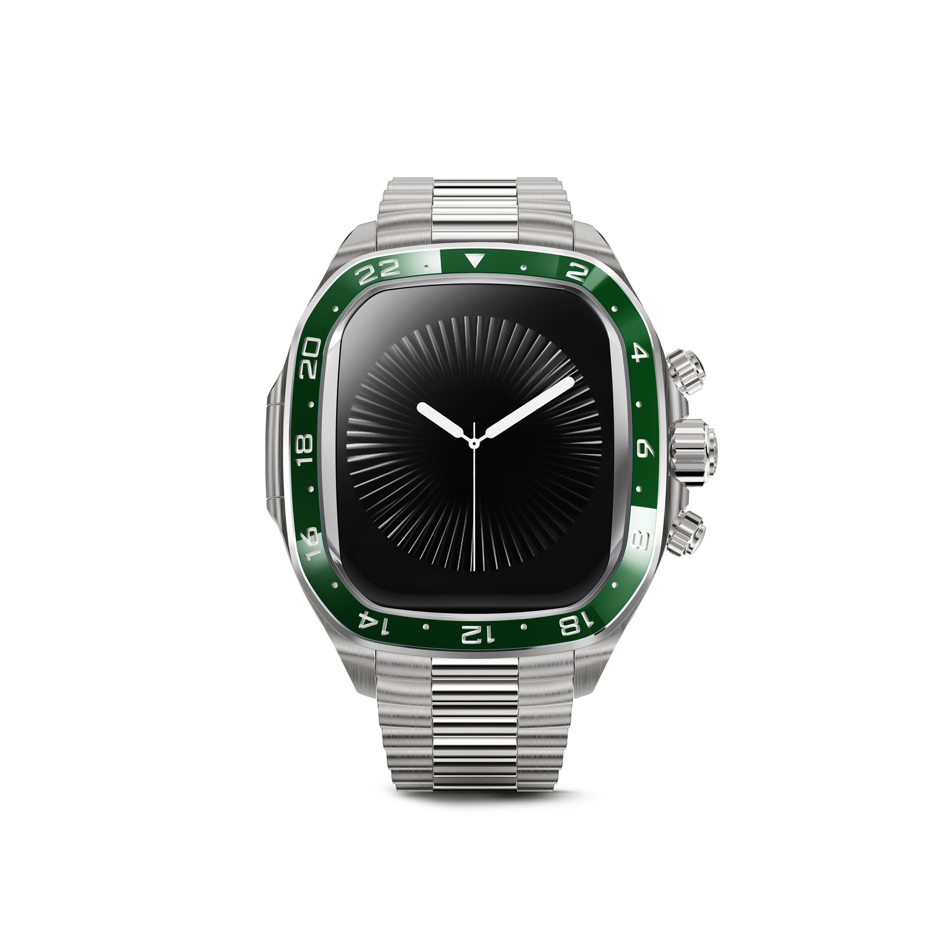 GOLDEN CONCEPT ゴールデンコンセプト Apple Watch Case - CRCS46 Silver/Green