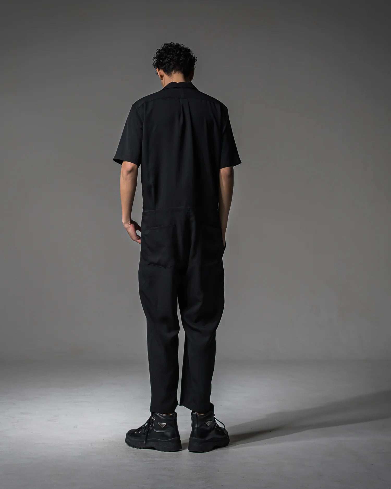 rage twill half all in one BLACK