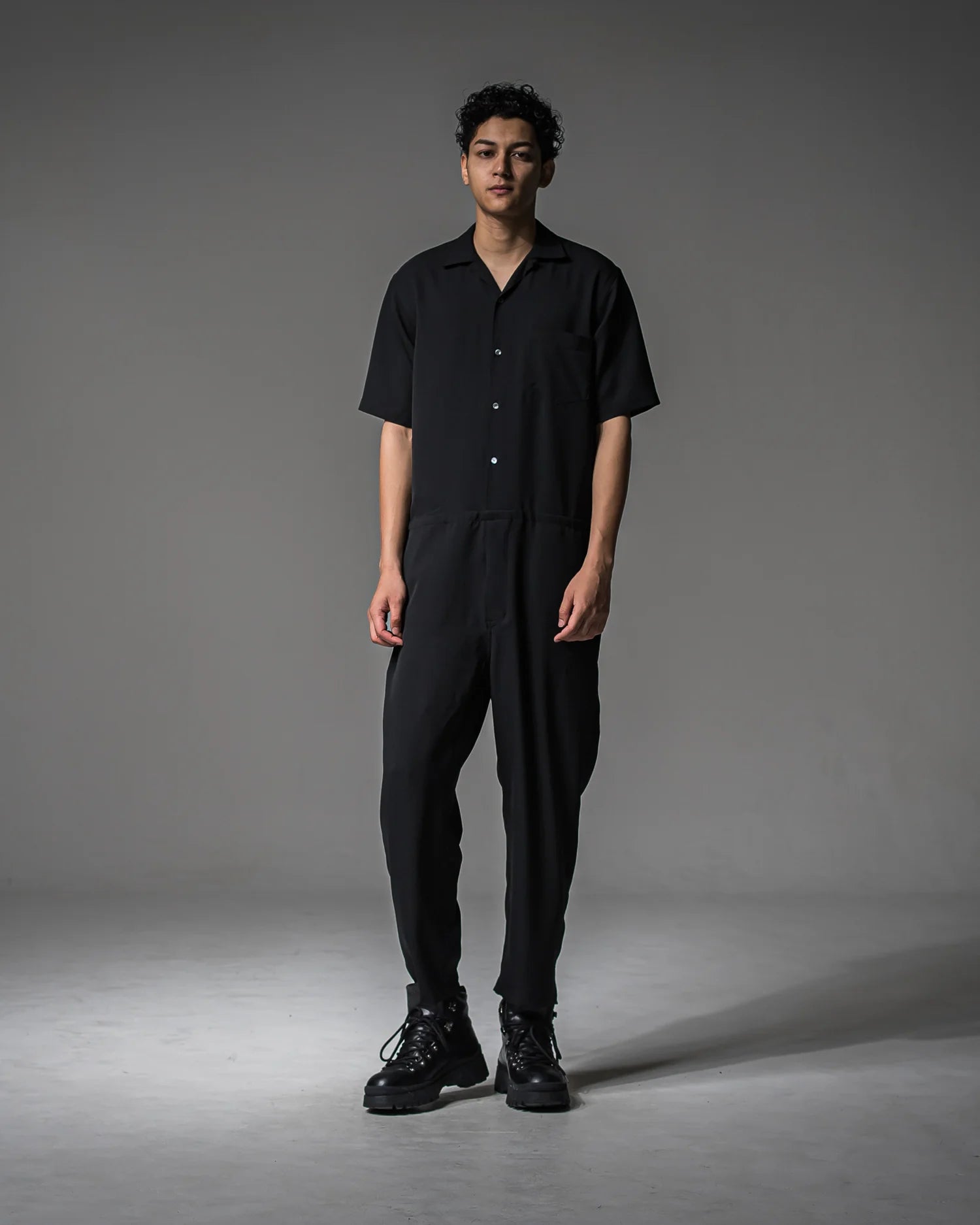 rage twill half all in one BLACK