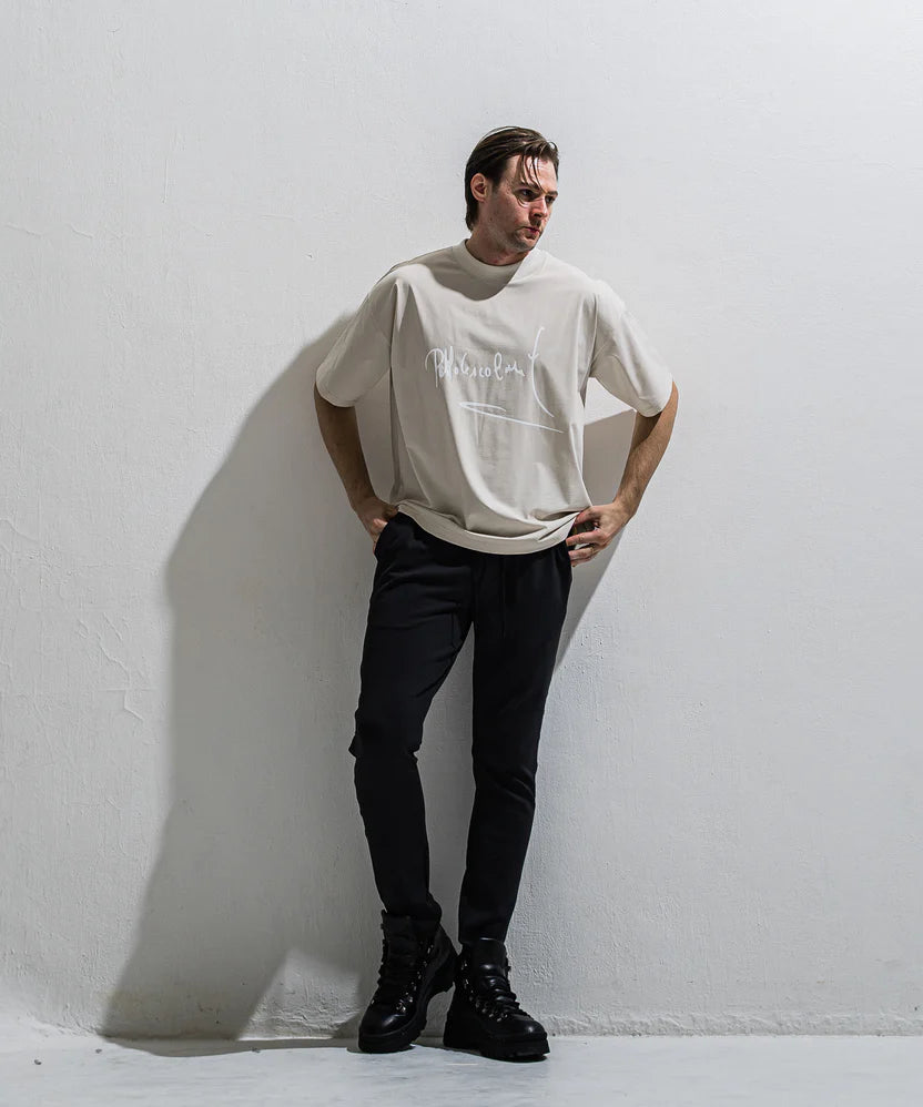 PB sign overnylon T Greyge