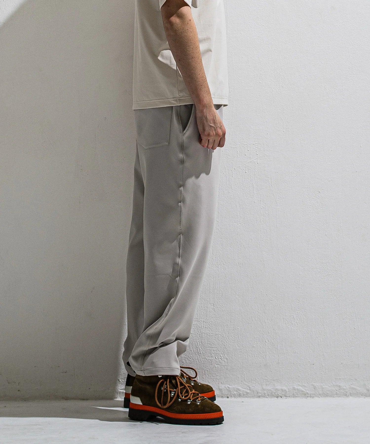 Emilio DB WIDE PANTS GREYGE