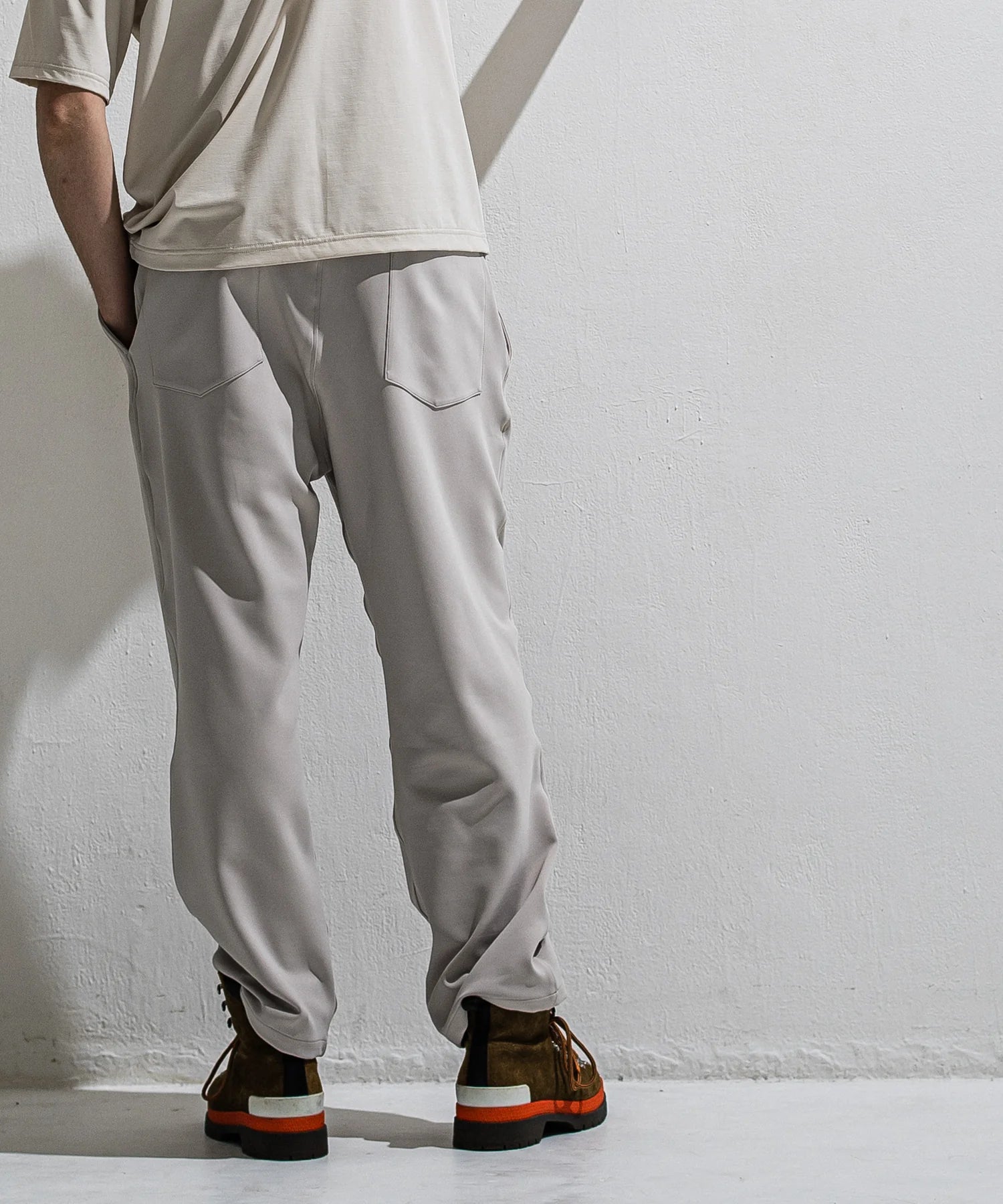 Emilio DB WIDE PANTS GREYGE