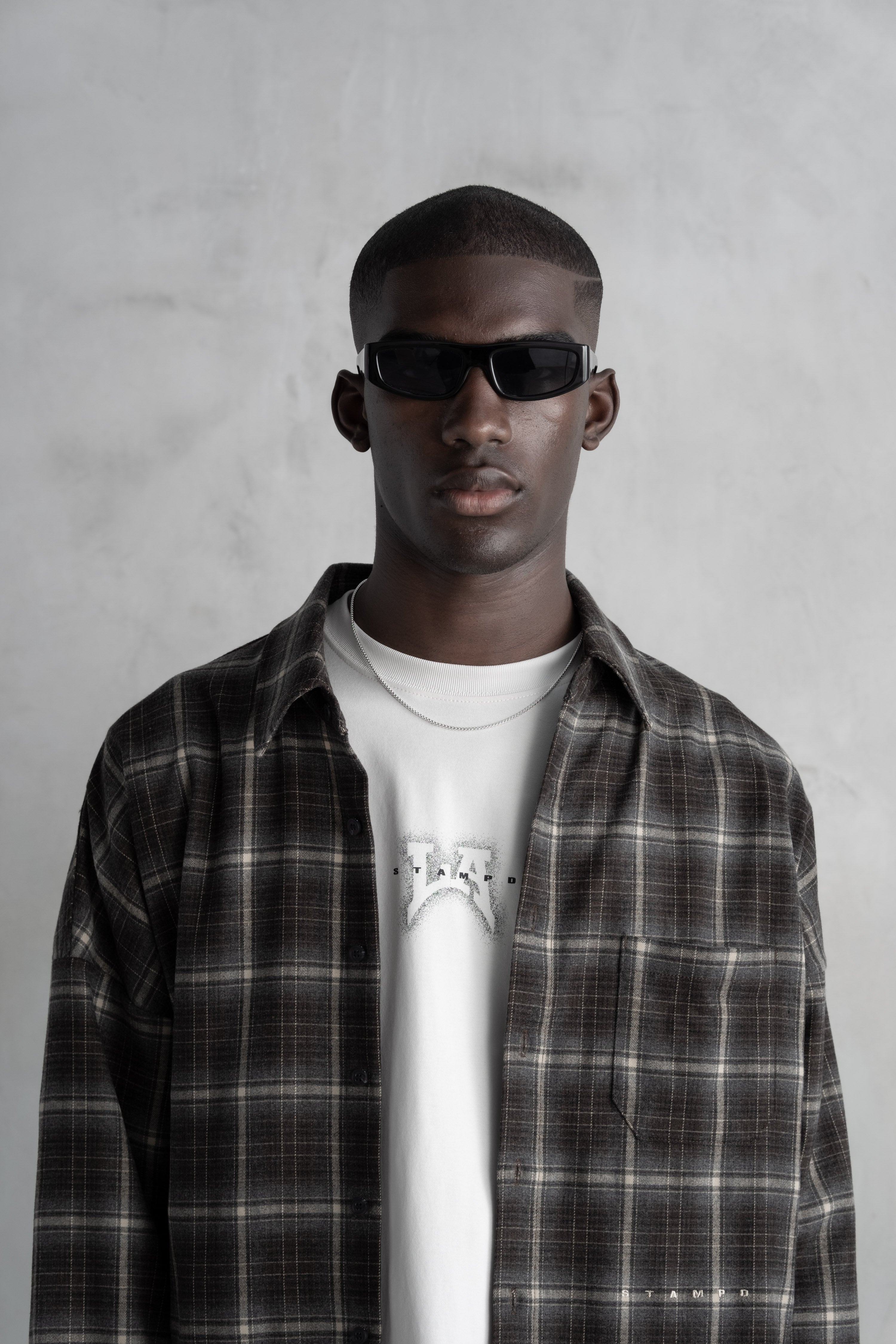 STAMPD Oversized Plaid Buttondown チェックシャツ