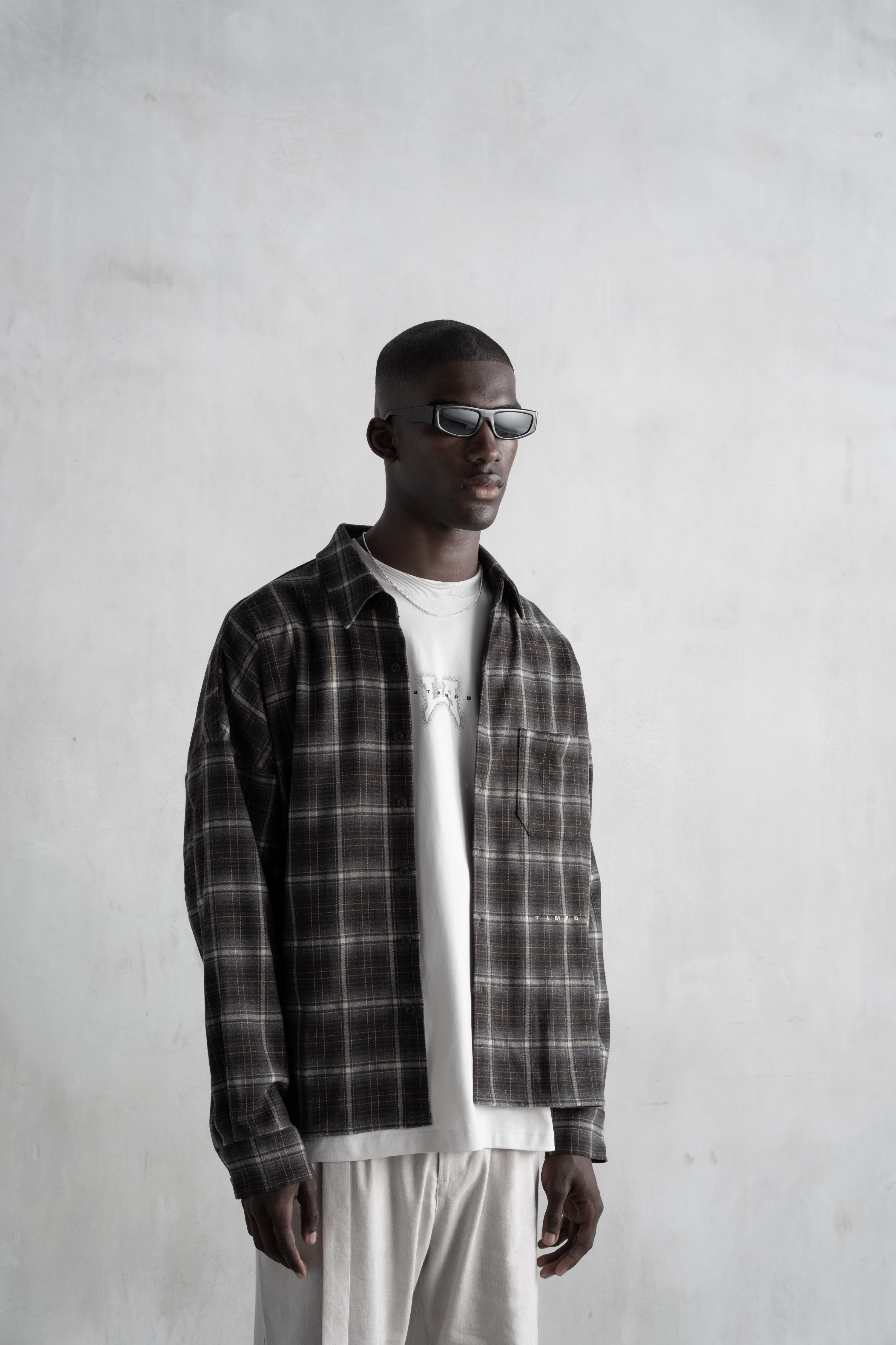 STAMPD Oversized Plaid Buttondown チェックシャツ