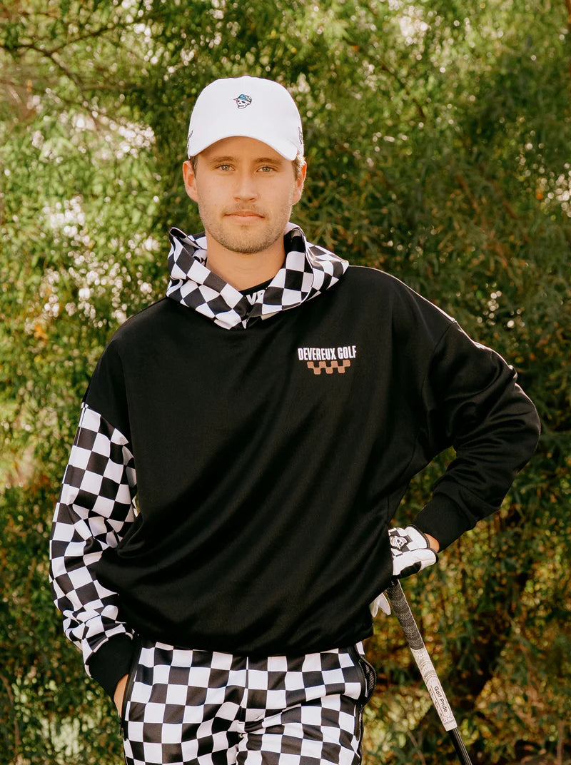 DEVEREUX GOLF The Major チェッカーフーディー 763572010-BLACK