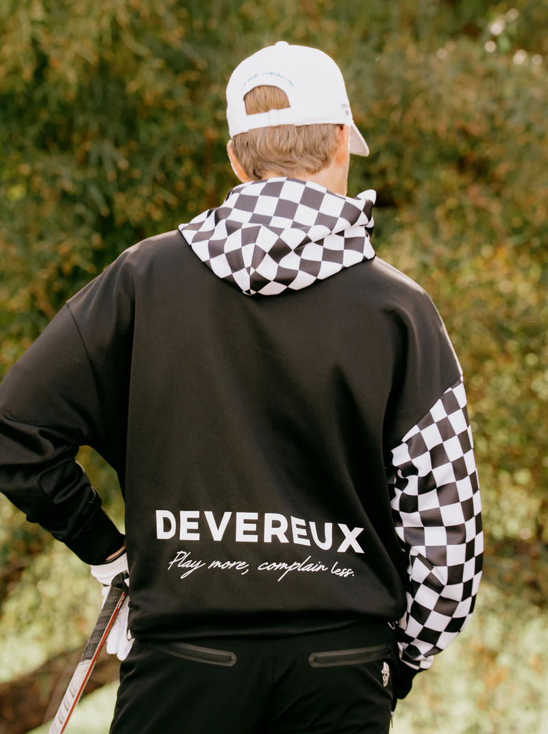 DEVEREUX GOLF The Major チェッカーフーディー 763572010-BLACK