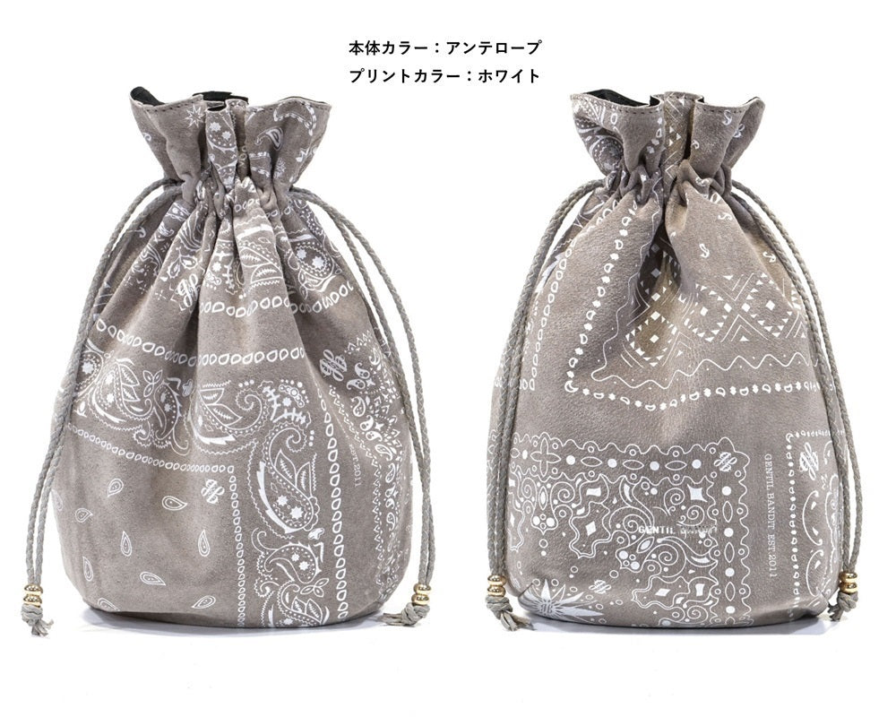 GENTIL BANDIT スエード巾着バッグ