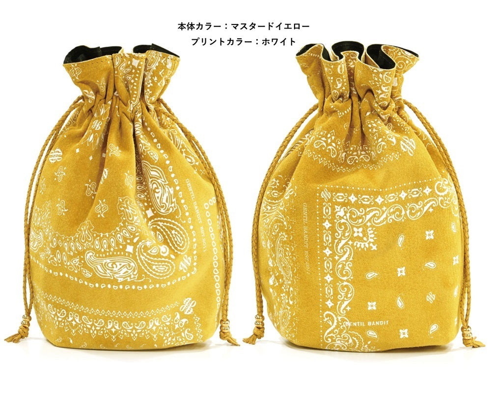 GENTIL BANDIT スエード巾着バッグ