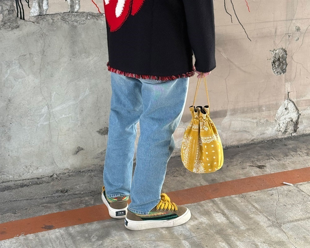 GENTIL BANDIT スエード巾着バッグ