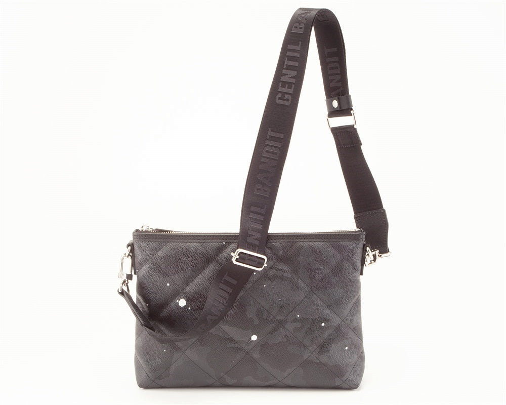 GENTIL BANDIT キルティングクロスボディ ブラックカモ