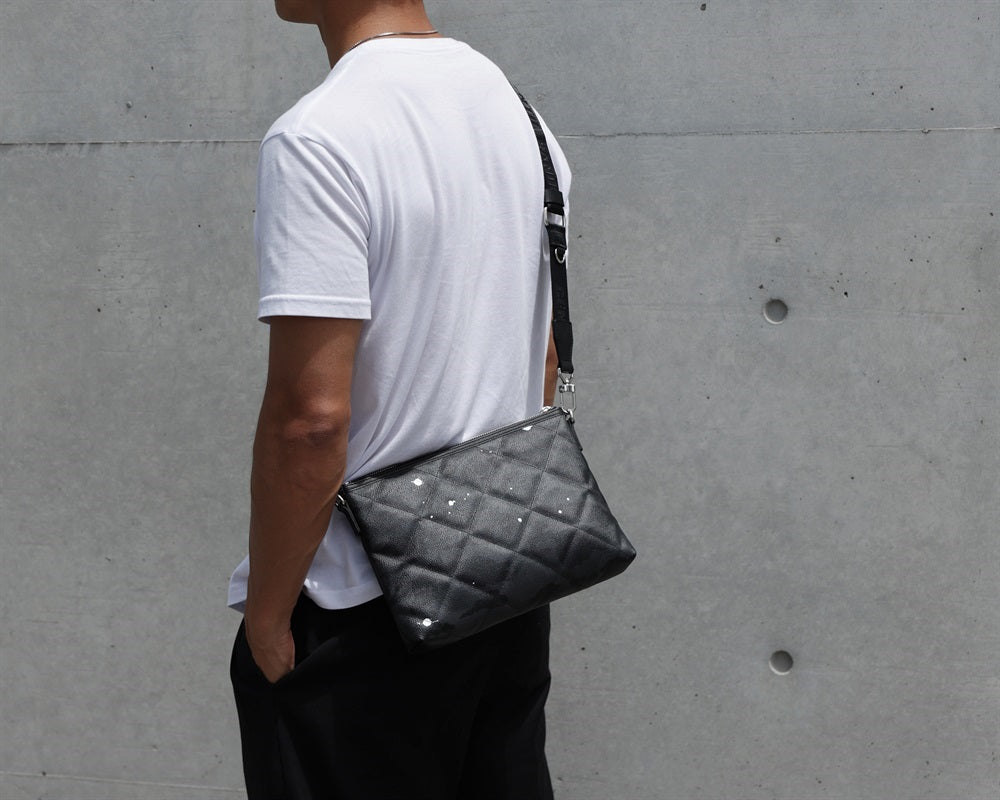 GENTIL BANDIT キルティングクロスボディ ブラックカモ