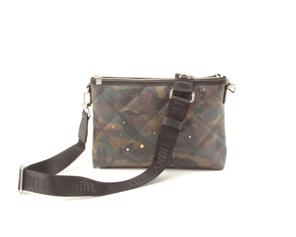 GENTIL BANDIT キルティングクロスボディ カーキカモ