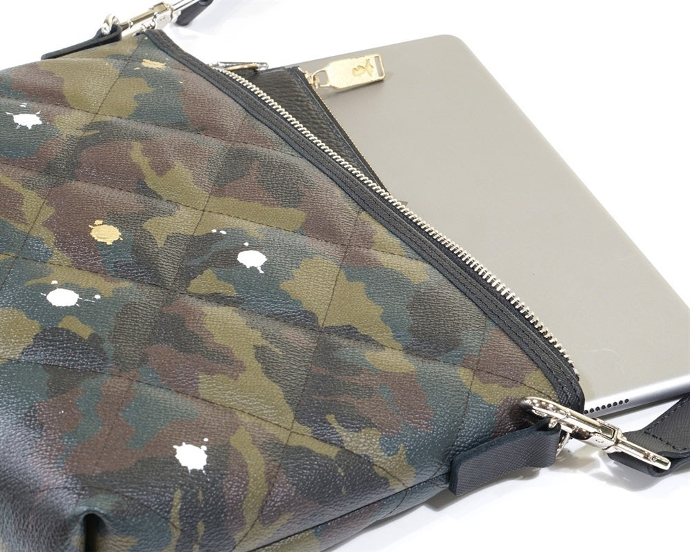 GENTIL BANDIT キルティングクロスボディ カーキカモ