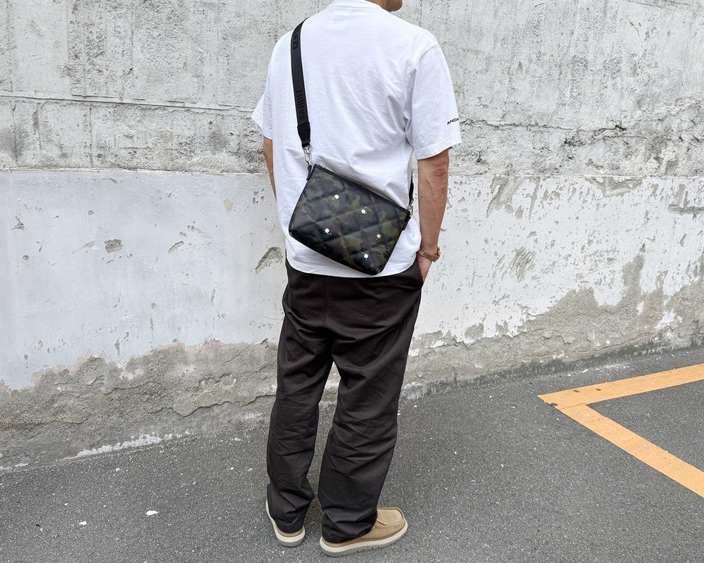 GENTIL BANDIT キルティングクロスボディ カーキカモ