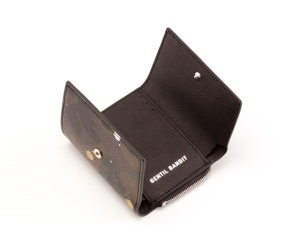 GENTIL BANDIT ジャンティバンティトライフォールドウォレット カーキカモ