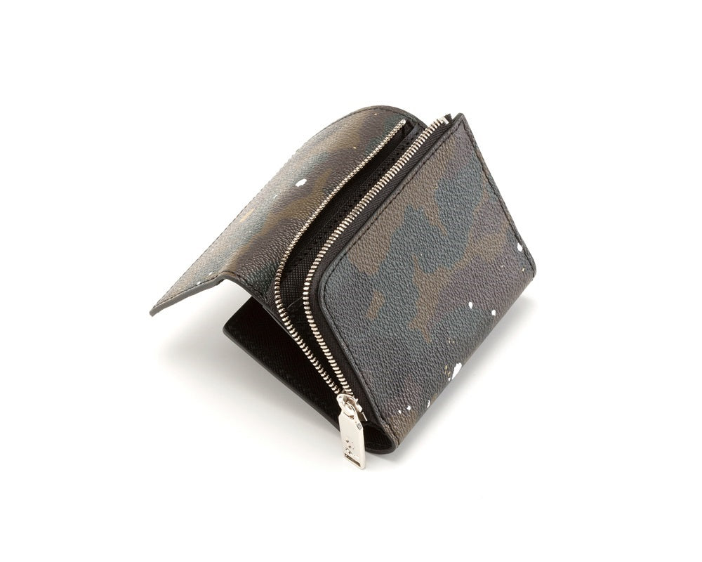 GENTIL BANDIT ジャンティバンティトライフォールドウォレット カーキカモ