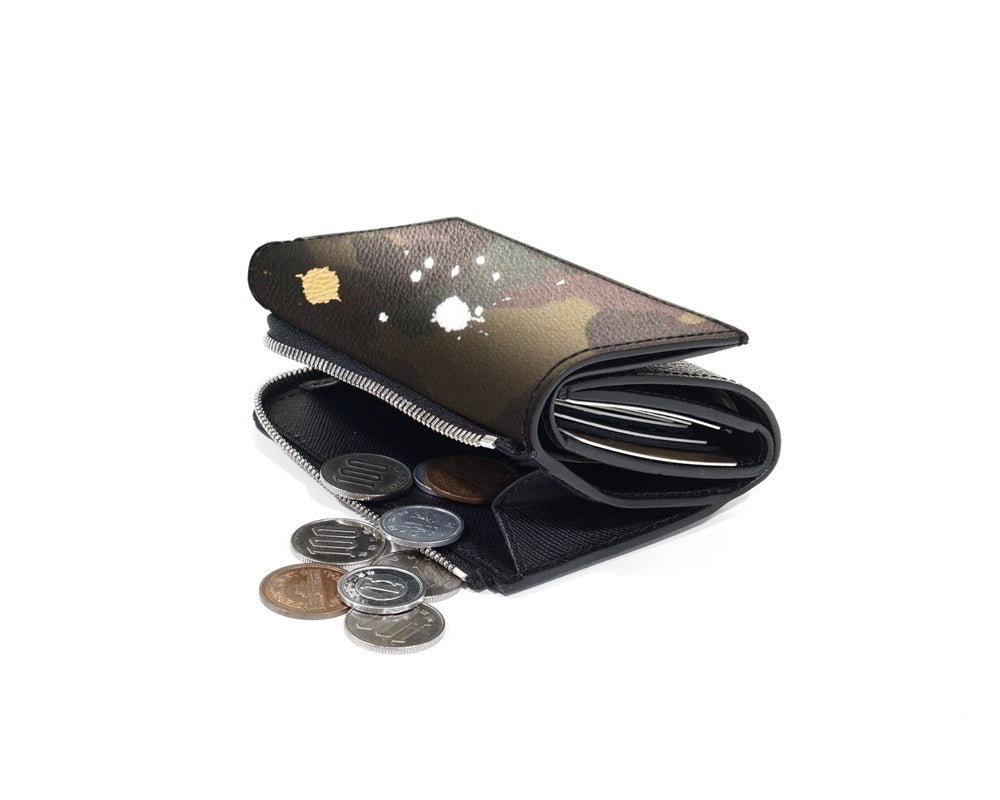 GENTIL BANDIT ジャンティバンティトライフォールドウォレット カーキカモ