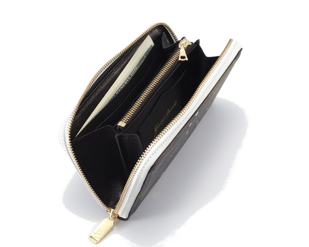 GENTIL BANDIT ジャンティバンティ ラウンドジップロングウォレット カーキカモ