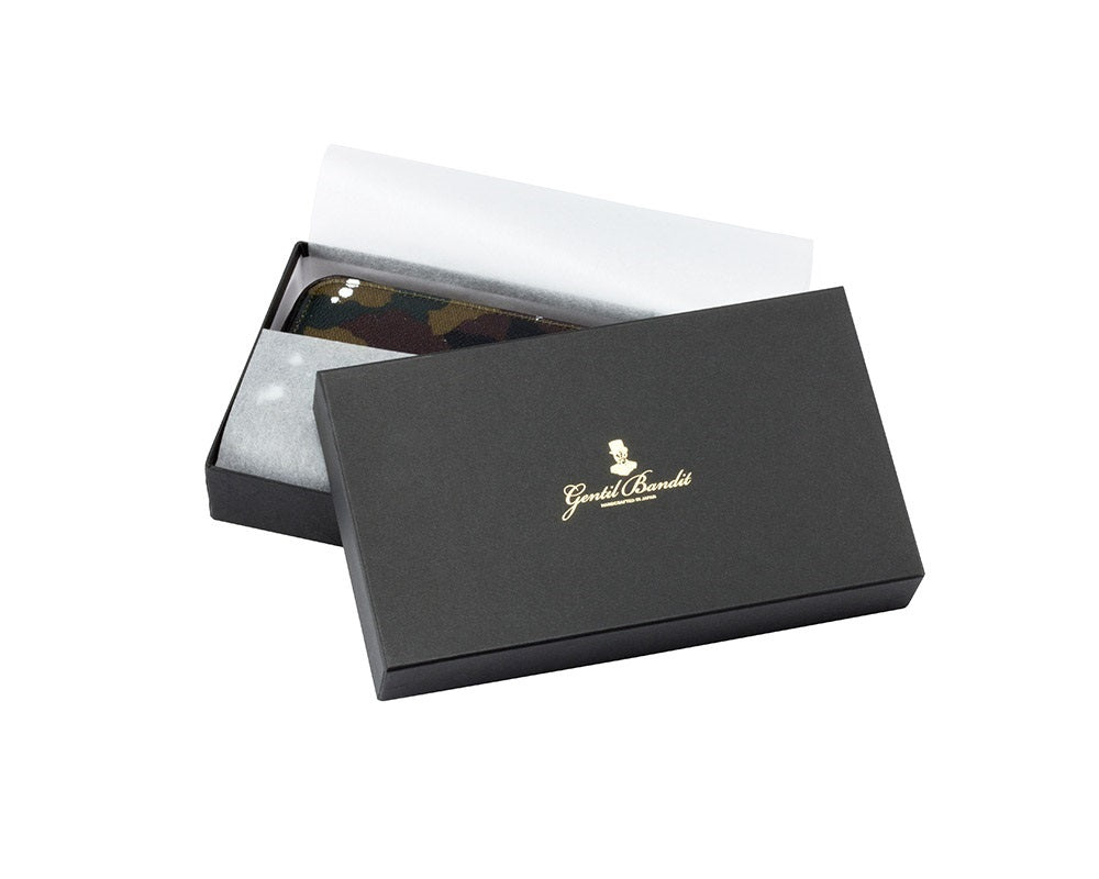 GENTIL BANDIT ジャンティバンティ ラウンドジップロングウォレット カーキカモ