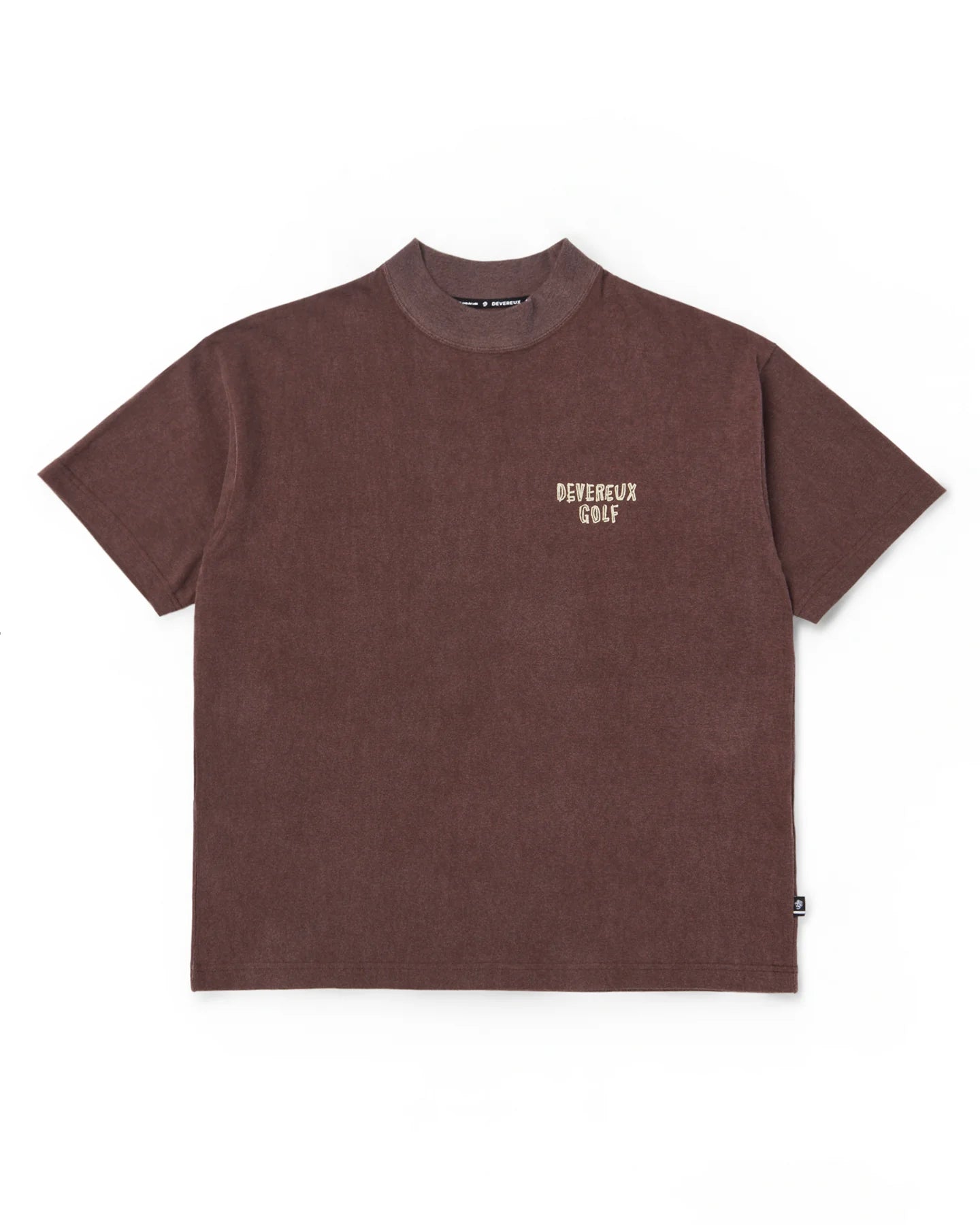 DVG Vintage Effect MOCK NECK 075764011-BROWN