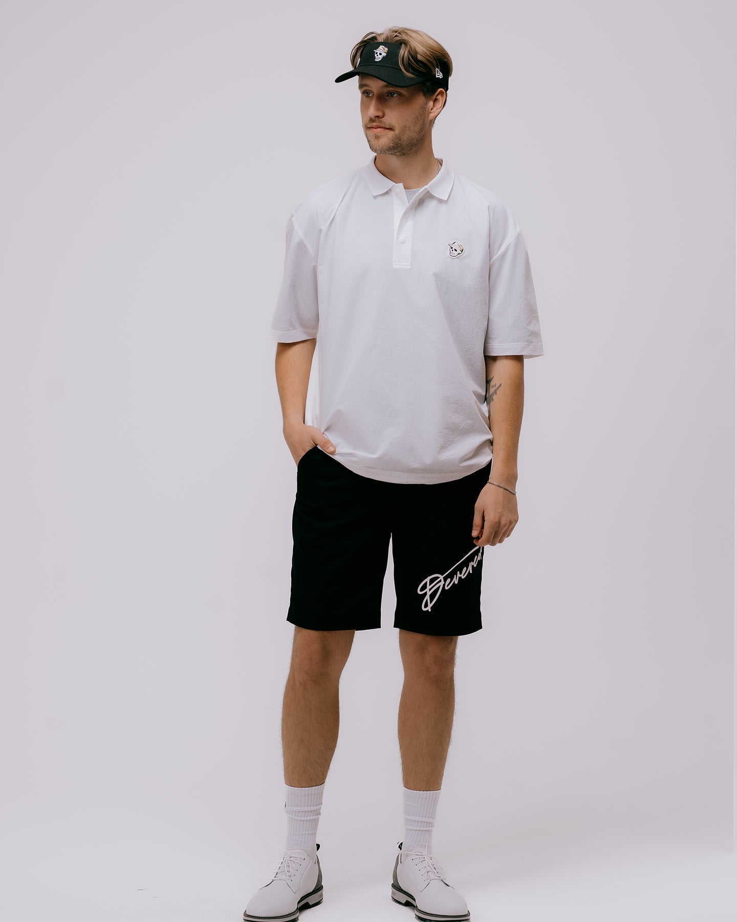 DEVEREUX GOLF デバローゴルフ DVG Micro Dot Air PISTE 075762104 WHITE