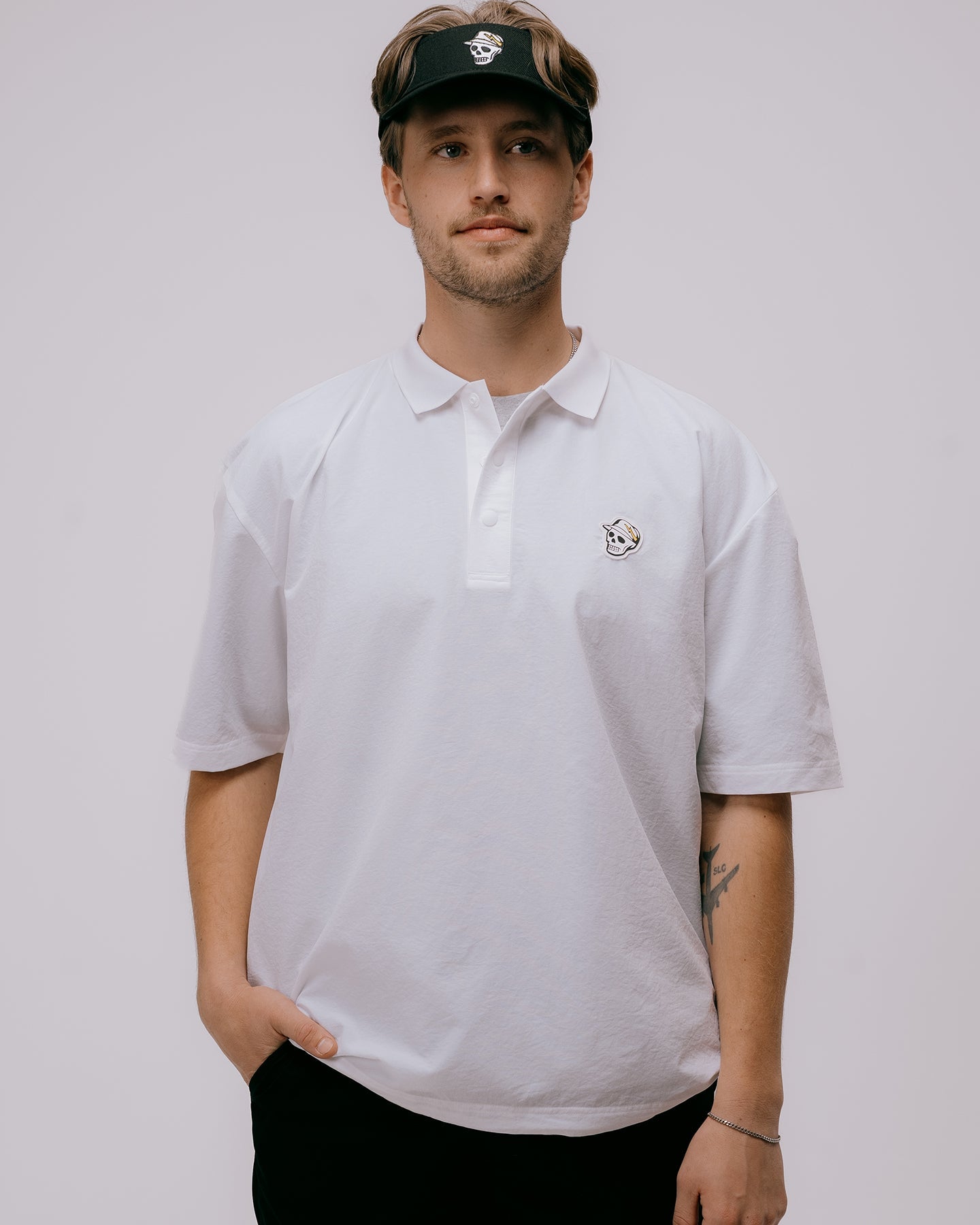 DEVEREUX GOLF デバローゴルフ DVG Micro Dot Air PISTE 075762104 WHITE