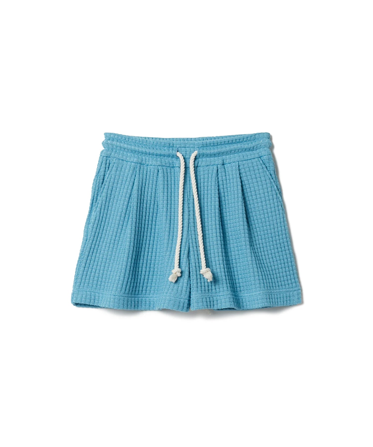 SEAGREEN BIG WAFFLE SHORT PANTS