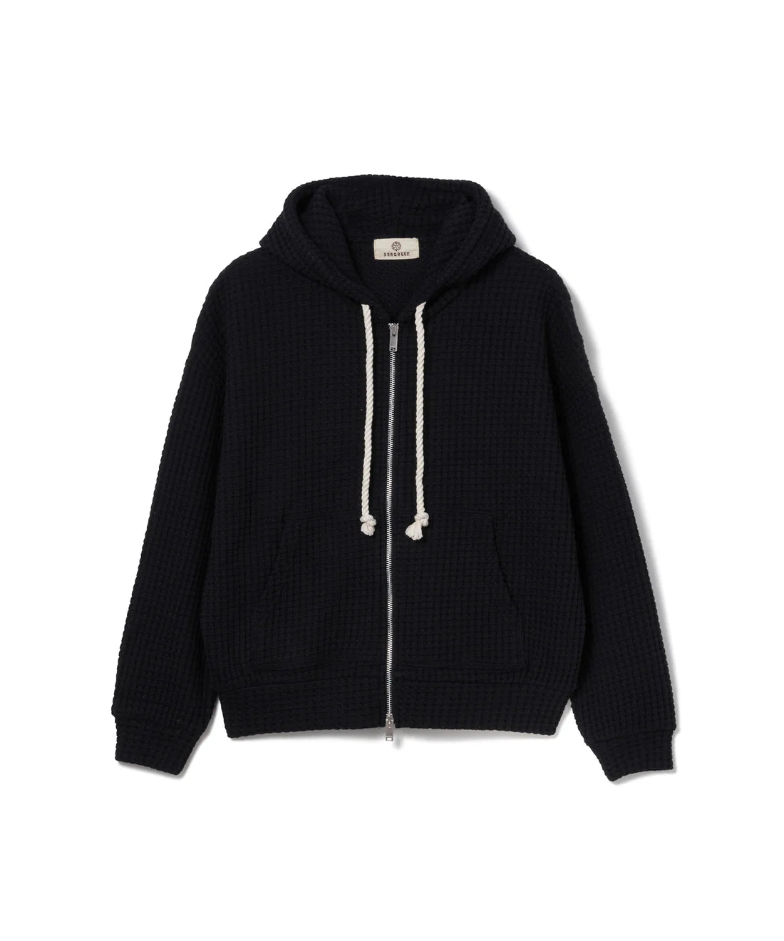 SEAGREEN BIG WAFFLE HOODIE