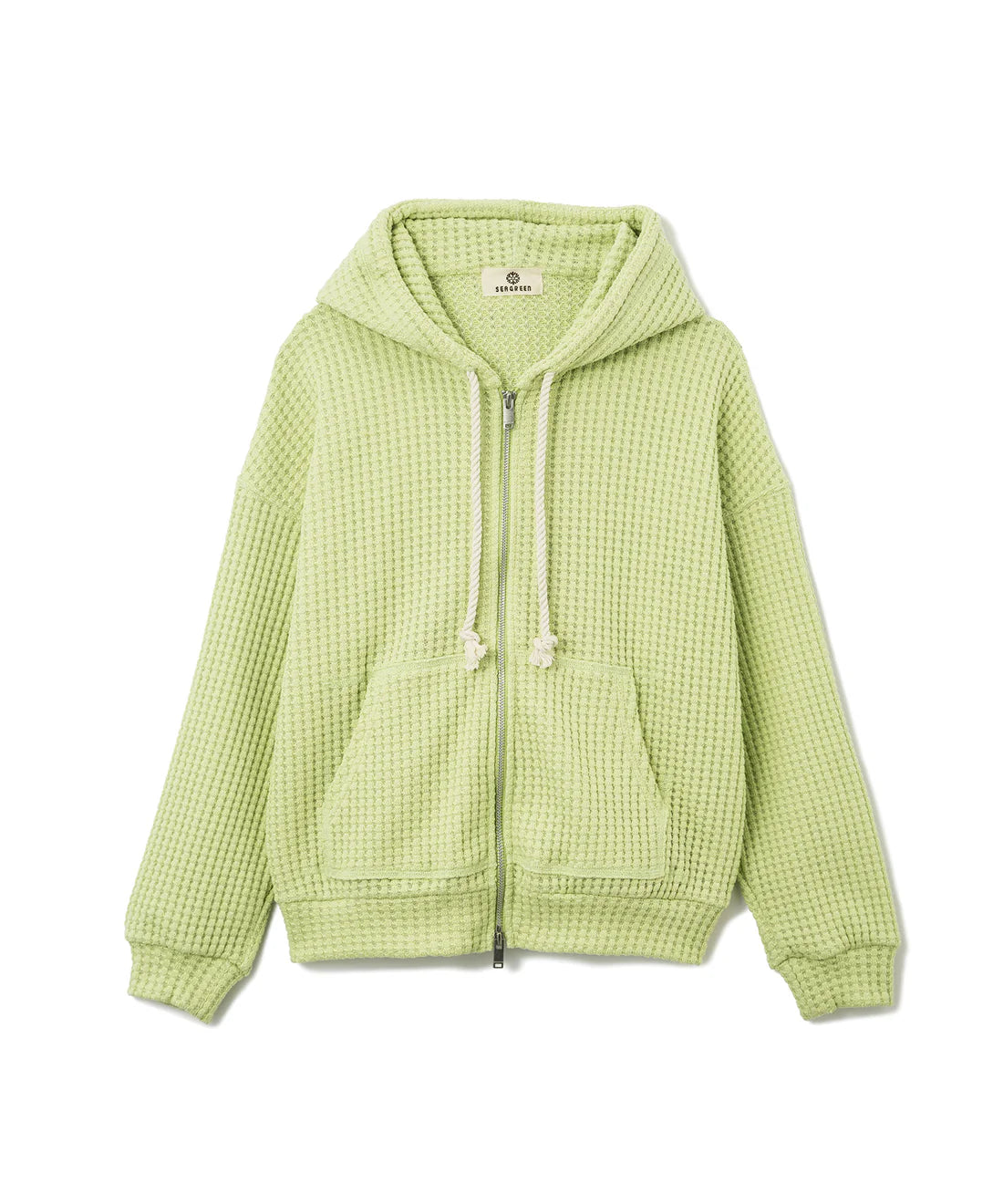 SEAGREEN BIG WAFFLE HOODIE