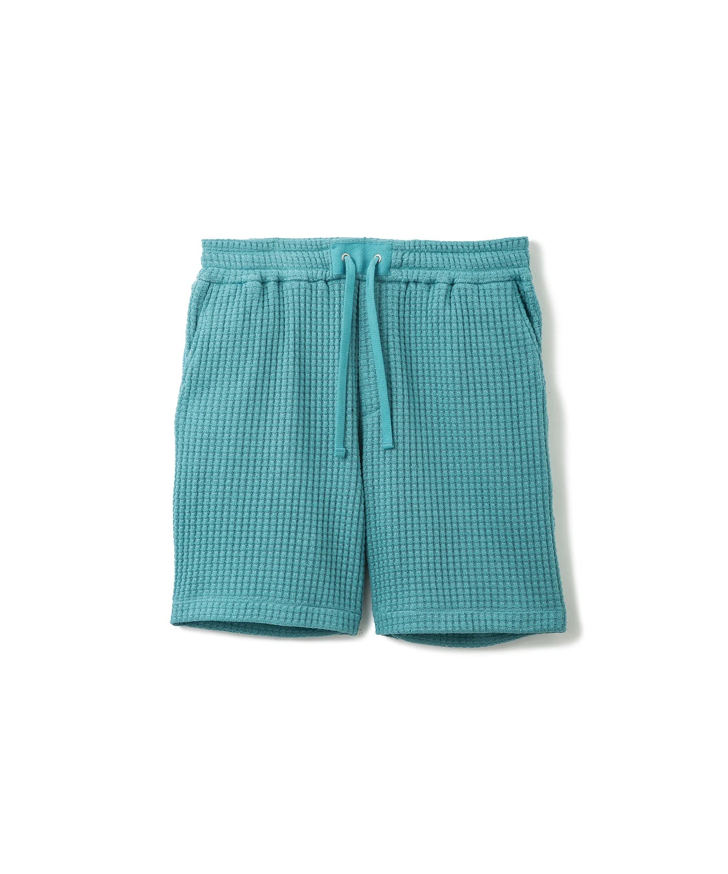 SEAGREEN BIG WAFFLE SHORTS