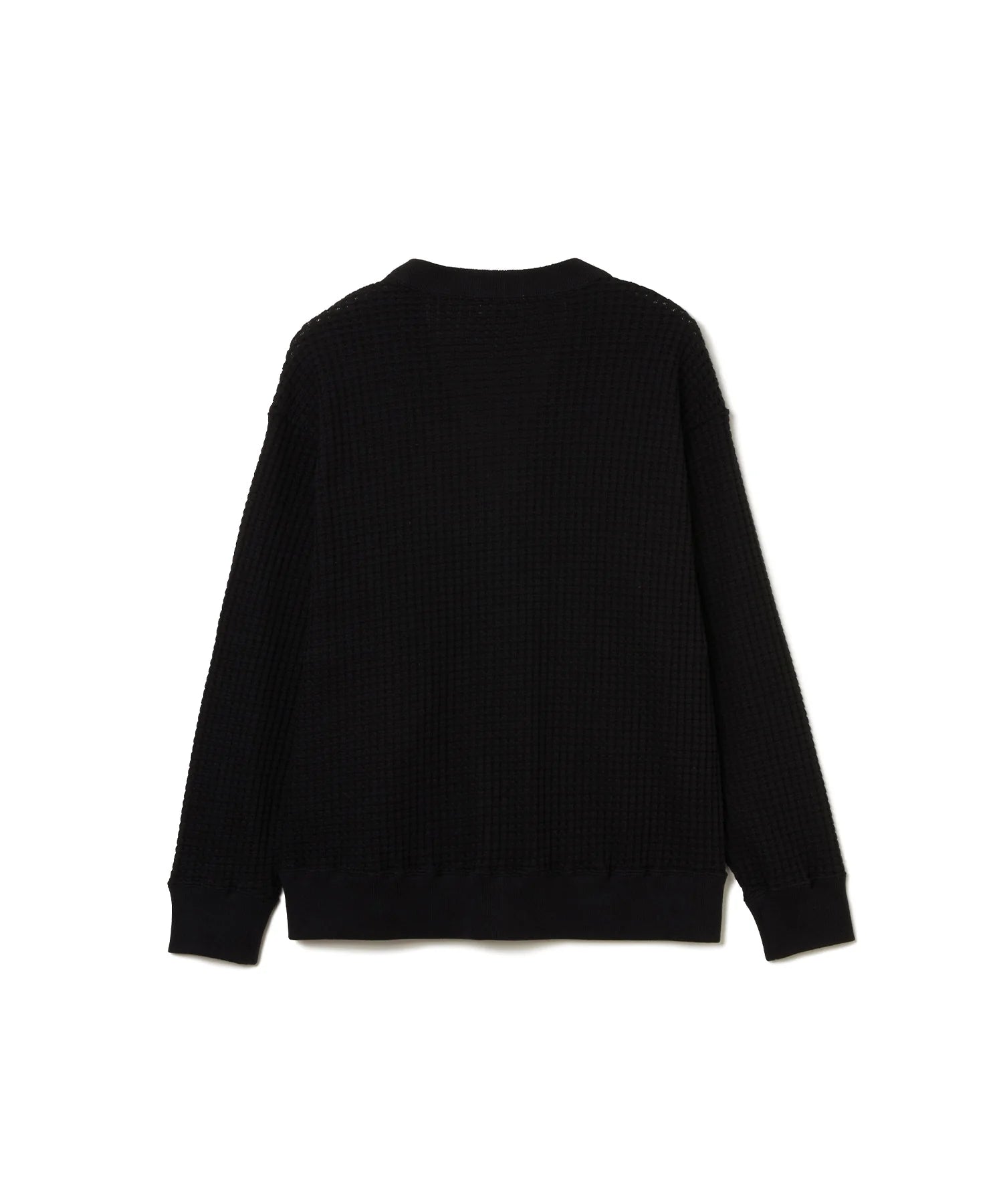 SEAGREEN BIG WAFFLE CARDIGAN