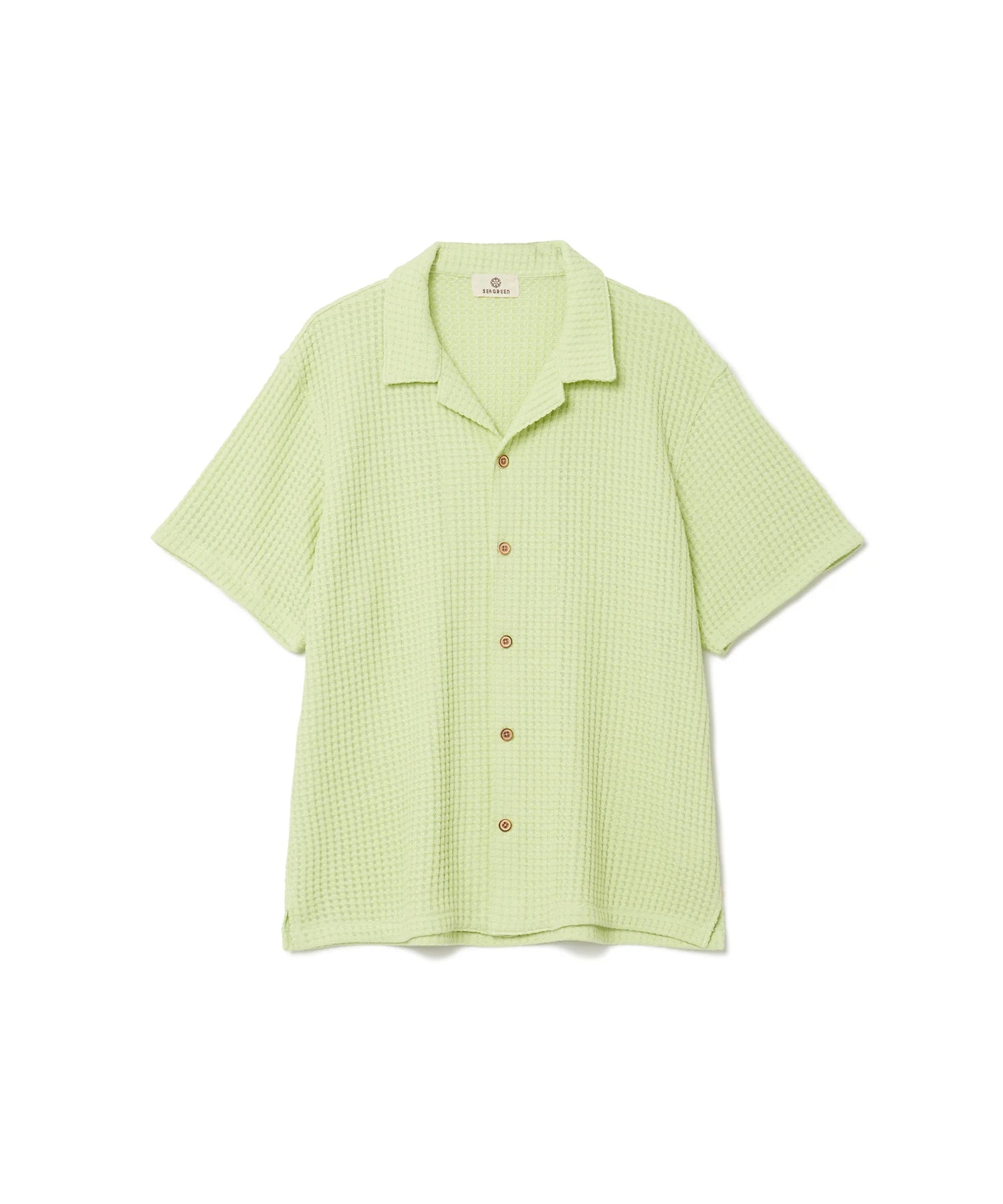 SEAGREEN BIG WAFFLE SHIRTS