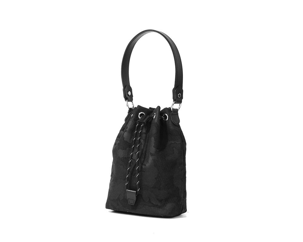 GENTIL BANDIT (LABEL NOIR) キャンバス巾着バッグ BLACK