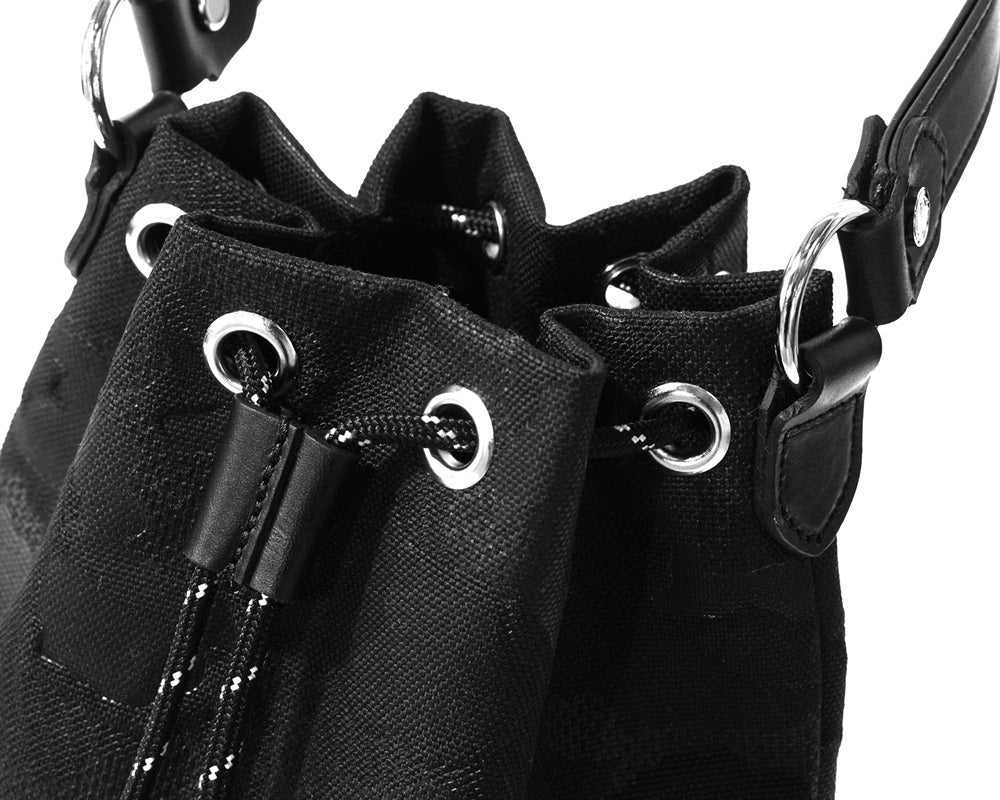GENTIL BANDIT (LABEL NOIR) キャンバス巾着バッグ BLACK