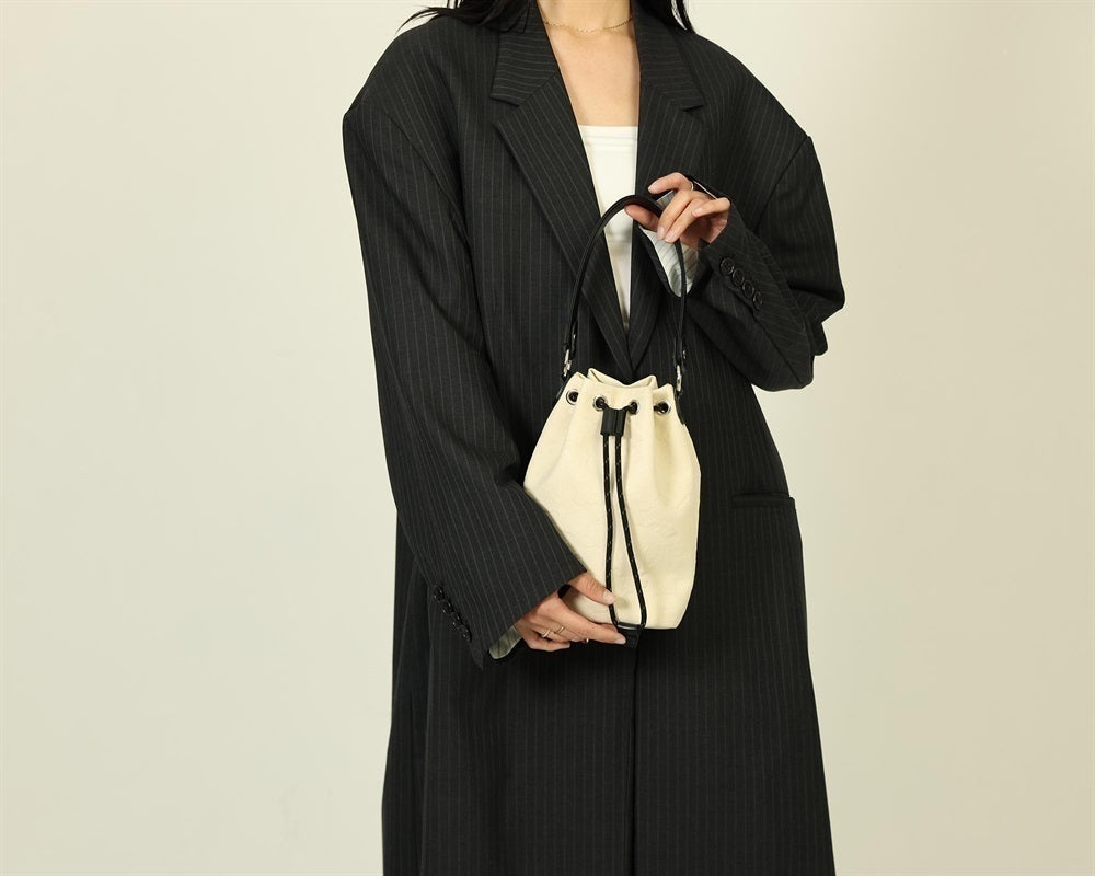 GENTIL BANDIT (LABEL NOIR) キャンバス巾着バッグ OFF WHITE
