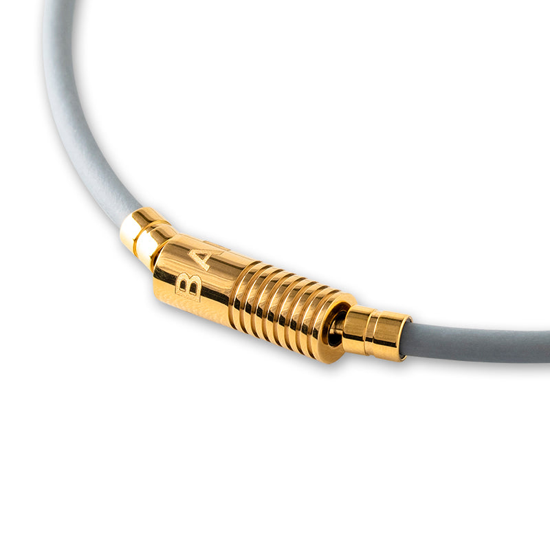 BANDEL バンデル NEUTRAL ニュートラル Grey×Gold 磁気ネックレス HLCNN Grey×Gold
