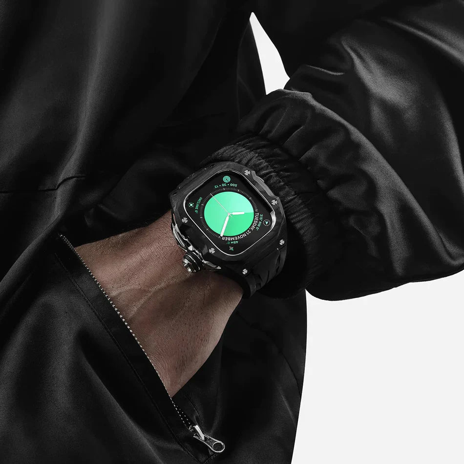 GOLDEN CONCEPT ゴールデンコンセプト Apple Watch Case / RSCIII49 - Silver Carbon